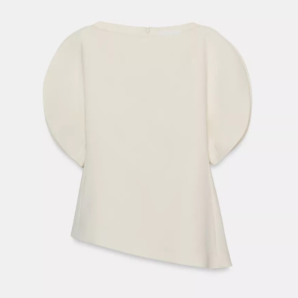 Zara NWT ZW collection Ivory Zara woman collection balloon sleeve top - Picture 8 of 12